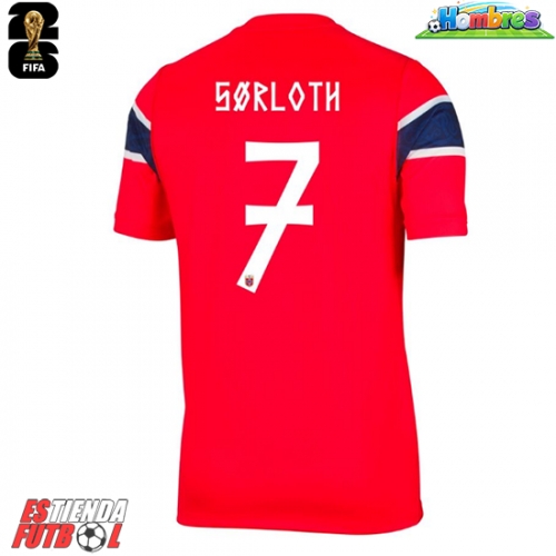 Noruega Alexander Sorloth #7 Primera Equipación Mundial 2026 Manga Corta